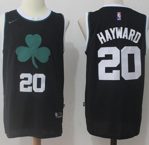 Men Boston Celtics #20 Gordon Hayward Nike Black Fashion Swingman NBA Jersey->boston celtics->NBA Jersey